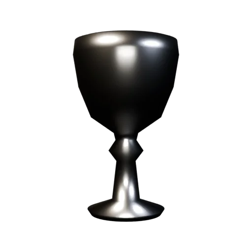 A silver kiddush cup